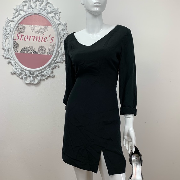 Hugo Buscati Collection / Silk Little Black Dress - Picture 2 of 7